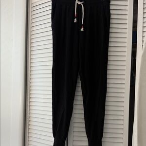 Sundry Black Joggers with Red and White Drawstring